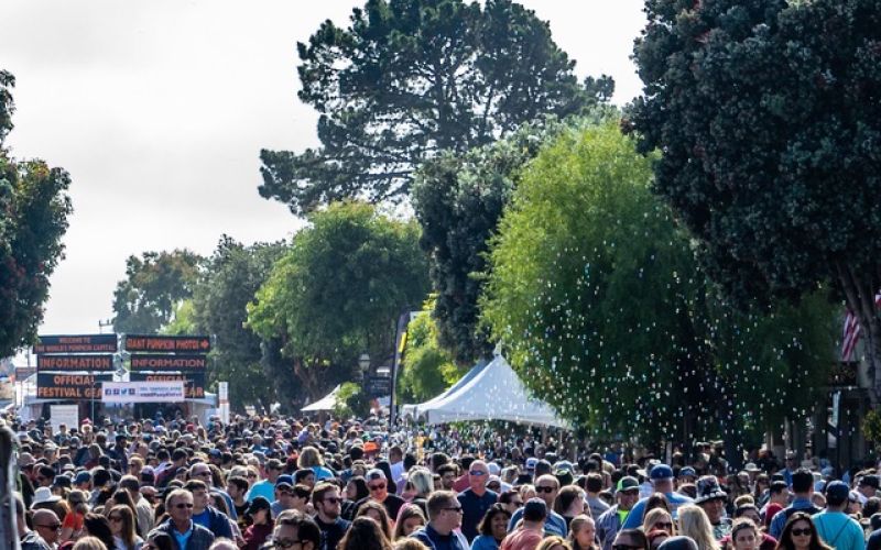 annual Half Moon Bay Art & Pumpkin Festival is a popular San Francisco Bay Area event