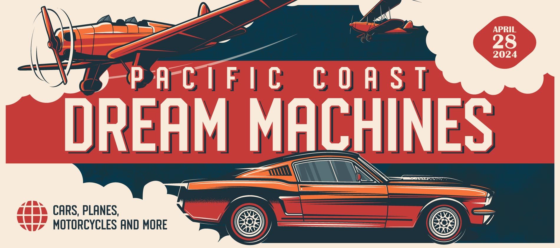 Pacific Coast Dream Machines at Half Moon Bay Airport is the coolest showcase of cars, planes, motorcycles and more
